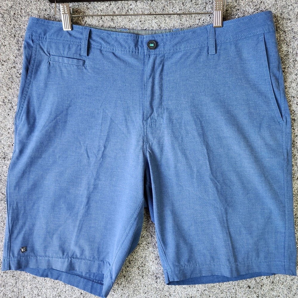 Linksoul Boardwalker Shorts Mens 38 Blue Golf Performance Stretch Excellent